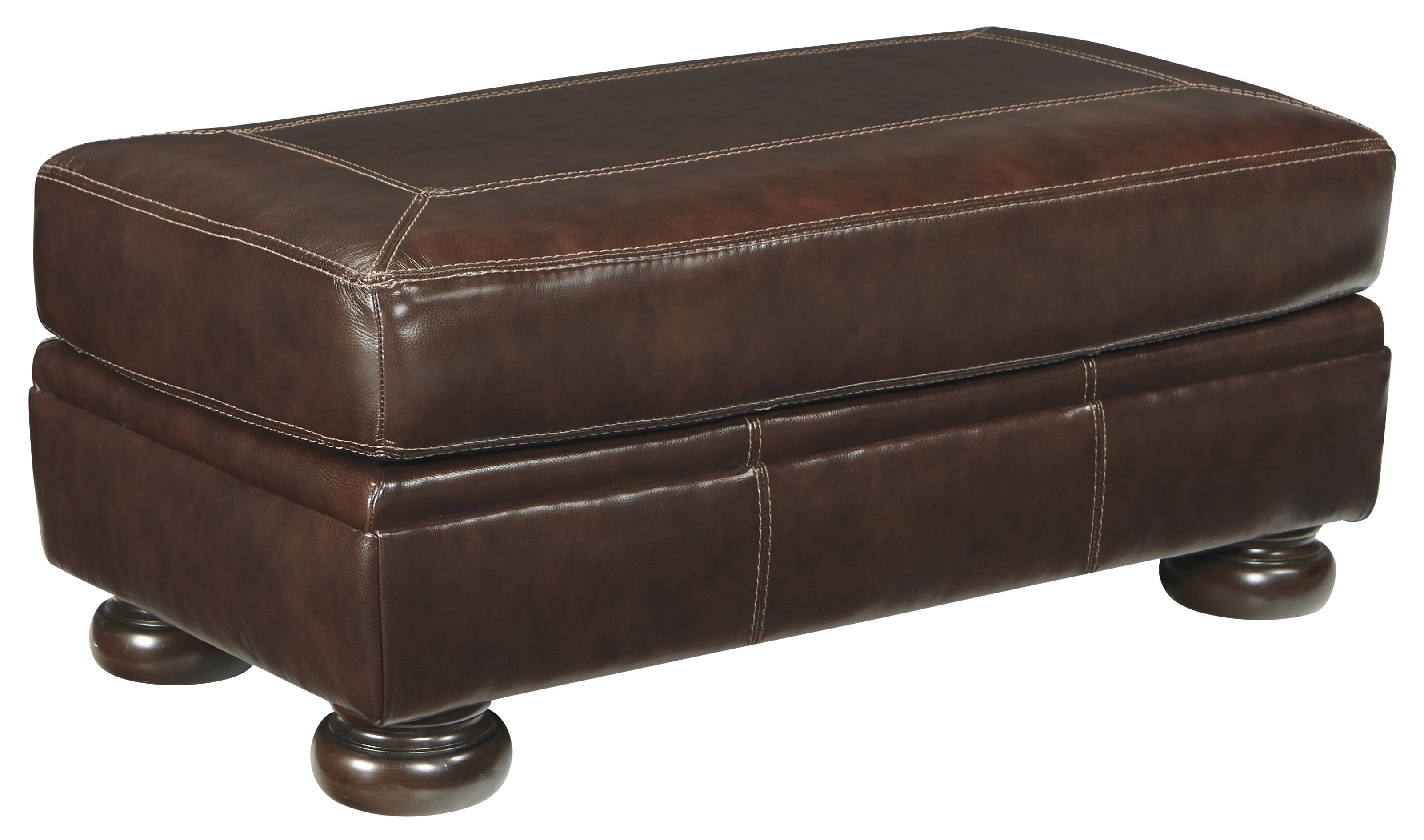 Ashley Signature Design Banner Traditional Leather Match Chair and a